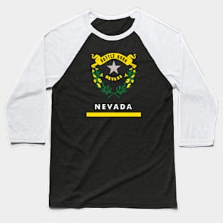 Nevada State Flag Baseball T-Shirt